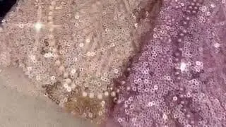 5 Yards Pearl Beaded Lace Fabric &ndash; Luxury Party Gown and Evening Dress Material HN032