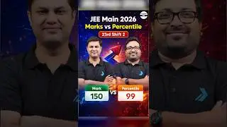 🎯 JEE Mains 2026: Expected Marks vs Percentile | 23rd Jan Shift 2 | #jee #shorts #jeemains