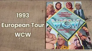 1993 WCW European Tour Program - RARE Wrestling Collectible - Take a LOOK inside.