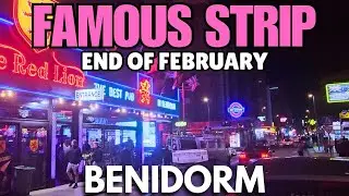 What's Benidorm's FAMOUS STRIP like at the End of February?
