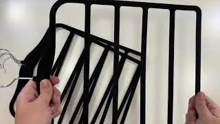 3 Pack Organization and Storage 5 Row Pants Hangers Demo