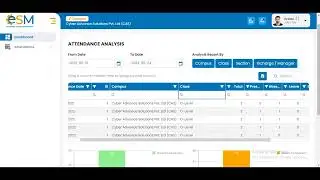 Attendance Module | eSM Electronic School Management | Cyber Advance Solutions