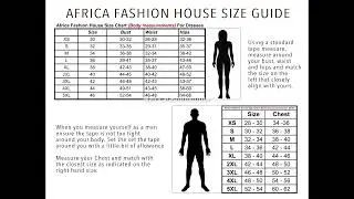 AFH Size Chart