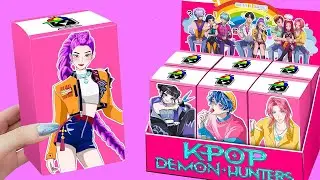🎀 Paper DIY 🎀 K POP DEMON HUNTERS Blind Box Unboxing ASMR   Huntrix Vs Rumi Jinu Mira