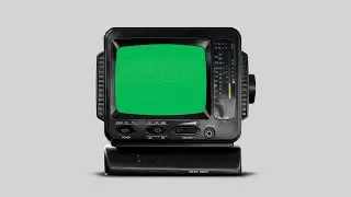 Free CRT Retro TV Green Screen Effect | Vintage Glitch Overlay Template for Video Editing