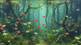 I get colorful fish, goldfish, platy fish, glass fish, best play ground, Color full with team