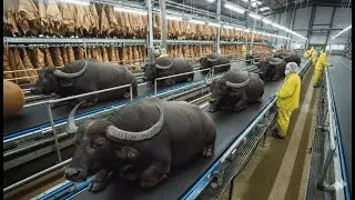 Inside the Giant Buffalo Leather Factory: How Tough Skin Becomes Premium Jackets (Full Process)