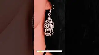 German Silver Earrings Making at Home/ German Silver Earrings #shorts
