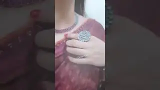 Oxidised Necklace with Jhumka Earring by Dvasu.com