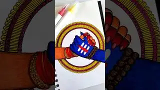 Shiv parvati hand drawing 😍 #shorts #shivparvati #mahashivratri #mandala