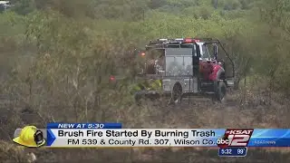 Fire reignites in Wilson County, burns through 25 acres