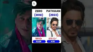 Zero vs PATHAAN Movie Compression Box Office Collection 🔥😱 #shorts #ytshorts