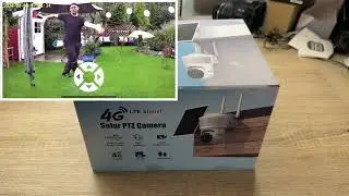 ENSTER 4G LTE Mobilfunk-&Uuml;berwachungskamera f. den Au&szlig;enbereich, kabellos, Solar Unboxing & Anleitung