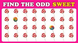 Find the ODD Sweet Emoji 🍭🍬 | Easy to HARD Challenge | Squizzer