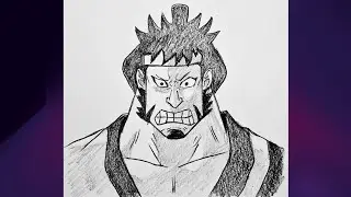 How to draw Samurai Kinemon | one piece | Anime drawing easy step by step