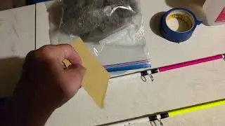 Custom paint jobs on the kids' catfish rods!