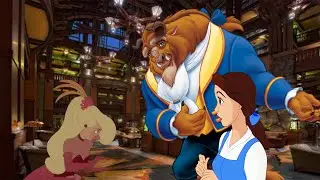 Belle and Beast (Adam) comforts Goldie Pheasant