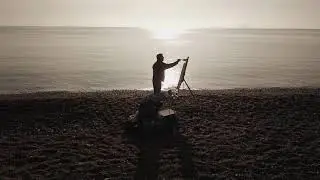 David Atkins Painting at Ringstead Bay MPEG 4 2