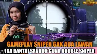 Ratu Sniper Icayang Tunjuk Gameplay Double Sniper !! Bantai Sanhok | Pubg Mobile