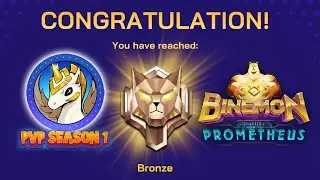 BINEMON SEASON 1 BRONZE rank PVP GAMEPLAY TOP 100 RANK - HOW TO WIN BINEMON PVP TITANS HOW TO PLAY