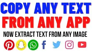 Universal Copy App | Copy Any text from any App | Extract / Copy Text from Image | Universal Copy