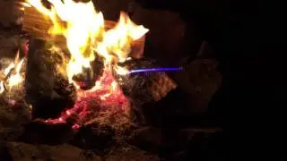 Glow Stick in a Fire