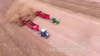 Meyer 9530's Spreading Manure Texas