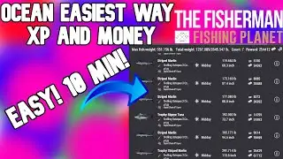 OCEAN MAP EASIEST XP AND MONEY GRIND WITH ANY BOAT FISHING PLANET
