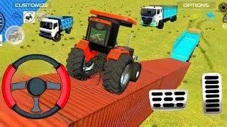 Drive A \\ Truck And Tractor Uploading 🔥 // Tractor & Truck Unloading Gaming Callage Heavy Vehicles 
