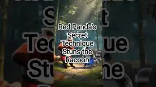Red Panda's Secret Technique Stuns the Raccoon!
