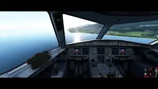 Microsoft Sim Flying Around The World A320 Live, NTGJ To NCRG Avarua.