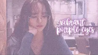 ❝ vibrant purple eyes.┊candii ༊*&middot;˚