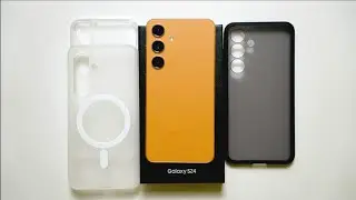S24 Sandstone Orange Unboxing | Spigen Ultra Hybrid & Ringke Fusion Case Review