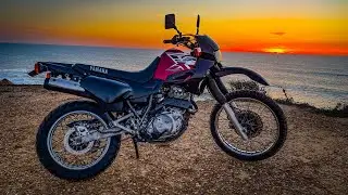 FUI PARA A PRAIA COM A YAMAHA XT 600 !
