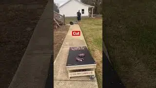 The new generation would call this a professional Cornhole round (block, roll, cut, collect) #viral