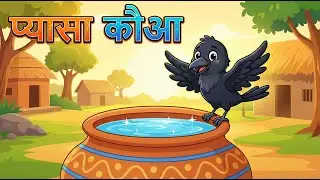 प्यासा कौआ – बच्चों की कहानी | The Thirsty Crow – Story for Kids