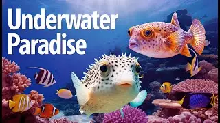 Relaxing Music wih Beautiful Underwater Scene &bull; Tropical Fish Swimming Gracefully 🌊🐠✨🐟