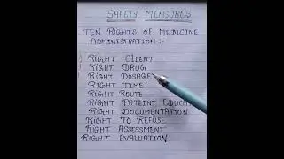 rights of medicine administration #safety measure #rights of drug #nursesnotes