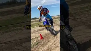Riding dirt bikes at MotoVentures in California