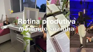 Manh&atilde; produtiva morando sozinha e trabalhando CLT: Acordando &agrave;s 5AM! 🩷