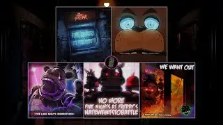 Five Nights At Freddy’s 1 Mega Mashup | TLT, DAGames, CG5, JT Music, NateWantsToBattle and MORE