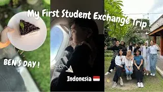 FIRST YouTube video!My first Student Exchange program | INDONESIA 🇮🇩|BIRTHday🎂VLOG🖤(1/6)