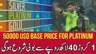Bidding Starts from PKR 1.40 Crore | Big        Money in PSL Auction