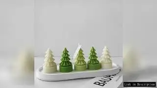 3D Christmas Tree Candle Silicone Mold Handmade Xmas Gifts Plaster Resin Ornaments Mould Soap Candle