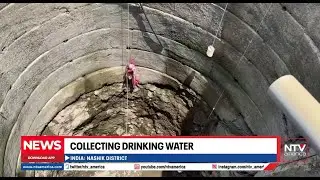 Amid a shortage of water in Nashik village, women risk lives to fetch drinking water