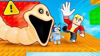 INTENTO ESCAPAR DE LA TORRE DEL GUSANO ATERRADOR CON BLUEY