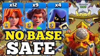 NEW TH16 ATTACK STRATEGY! VALKYRIE ROOT RIDER WITH HEADHUNTER ATTACK - BEST TH16 ATTACK STRATEGY