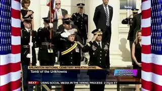 Prince Harry's Salute | 2013 | God Save The Queen/USA Anthem | Tomb of The Unknown Soldier