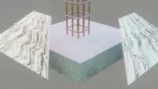 Isolated Column Footing #shorts #isolatedfooting #columnfooting - animation video