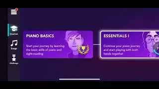 How to get into touch intro in simply piano